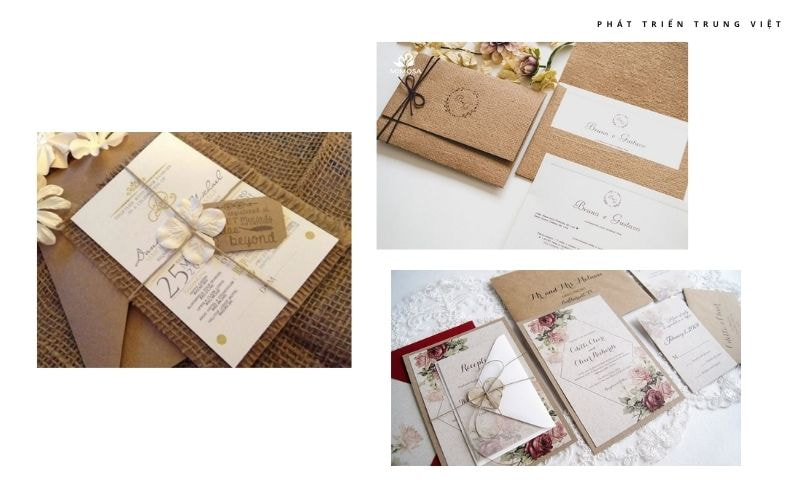 Mẫu thiệp cưới phong cách Vintage, Thiên nhiên